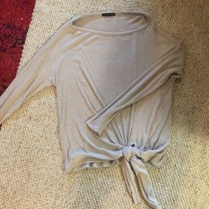 Ribbed long sleeve top